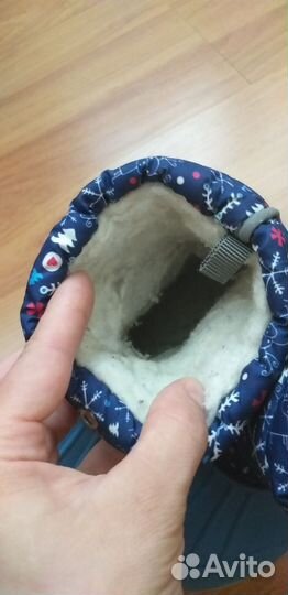 Детские резиновые сапоги утеплённые 27 р