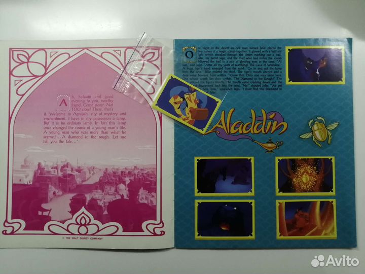 Альбом panini Аладдин. Заполненный