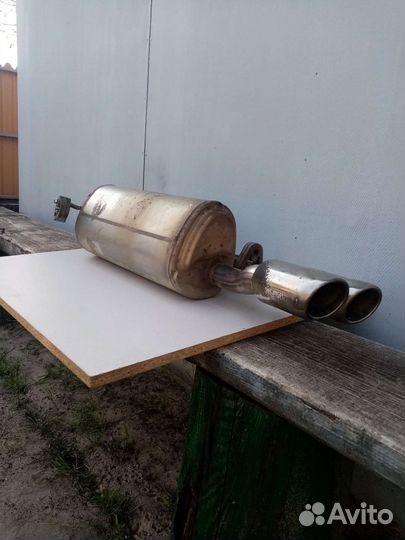 Глушитель на Киа Рио x-line