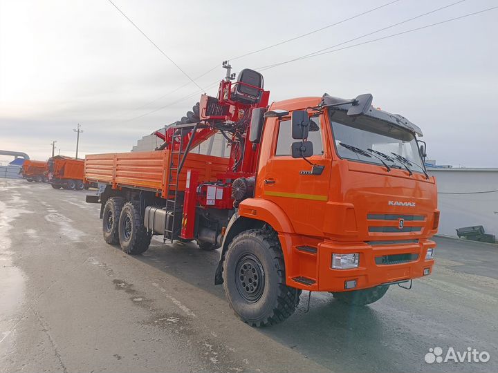 Бортовой грузовик КАМАЗ 43118-6012-48 с КМУ Horyong, 2024