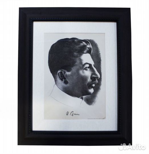 Авторская литография В И Шухаева. Сталин, размер п