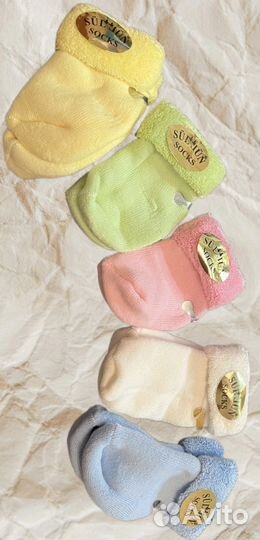 Теплые носки для новорожденных