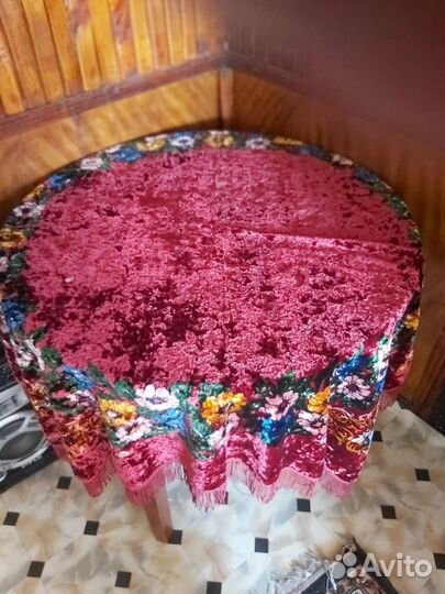 Скатерть плюш бархат СССР