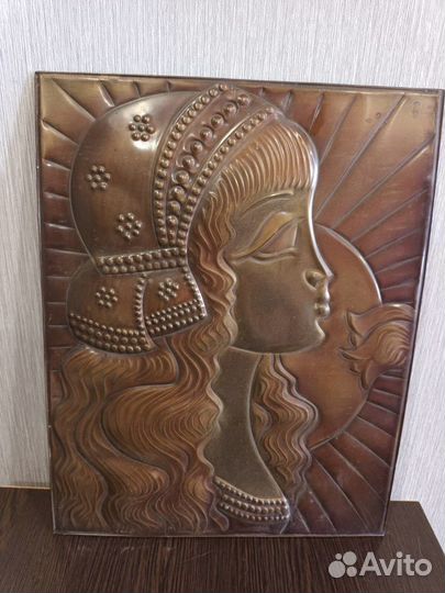 Картина чеканка СССР