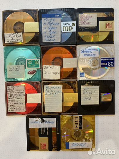 Коробка минидисков md minidisc