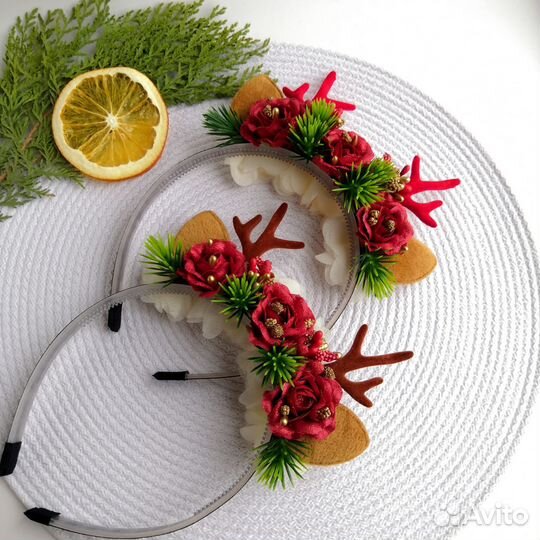 Новогодний ободок 