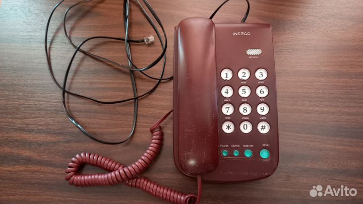 Стационарный проводной телефон intego KXT 255