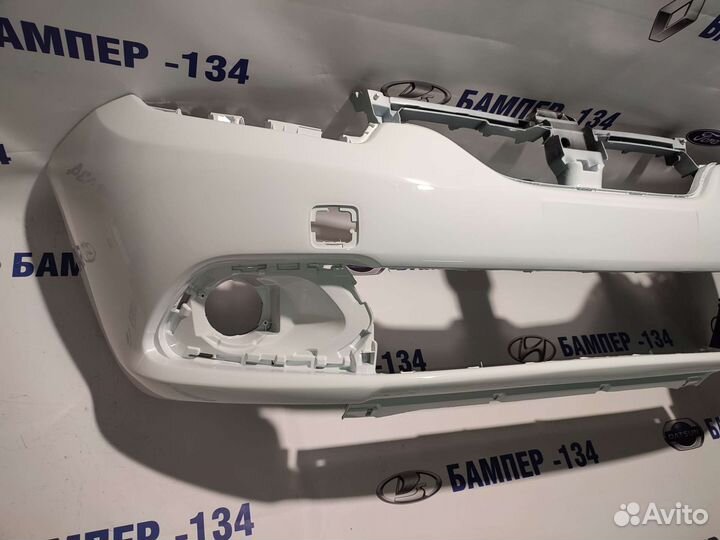 Бампер передний Рено Логан 2 Белый-369