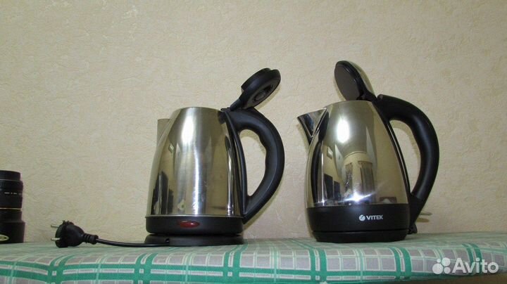 Электрочайники vitek и Нонейм - рабочие, Б/У мало