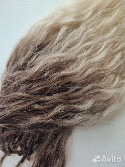 Волосы для наращивания 50 см омбре