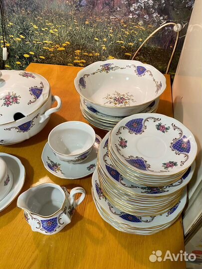 Столовый сервиз СССР Чехословакия Богемия