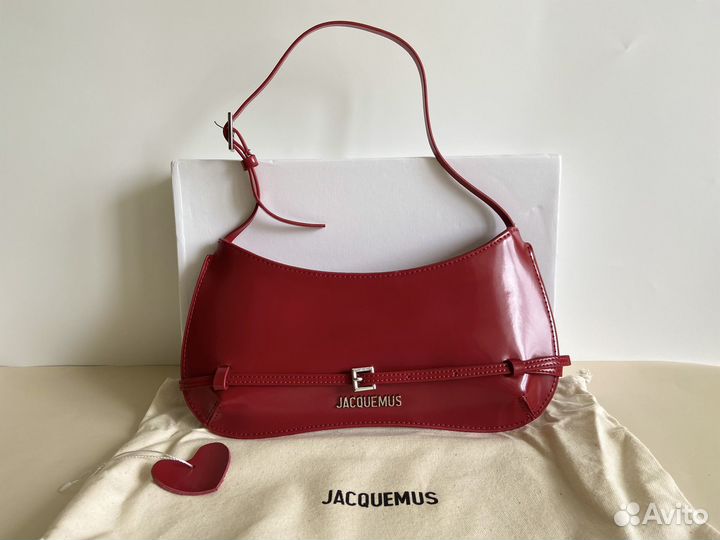 Сумка лаковая женская на плечо Jacquemus