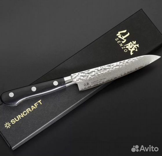 Нож кухонный универсальный (135мм) suncraft senzo