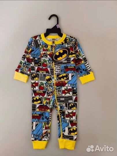 Комбинезон тонкий бетмен 50-86
