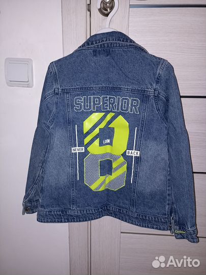 Джинсовая куртка для мальчика 122