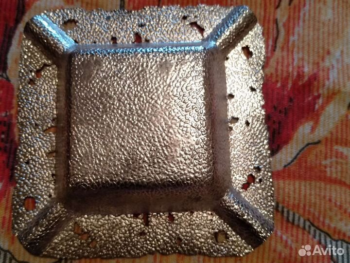 Мельхиоровая вазочка