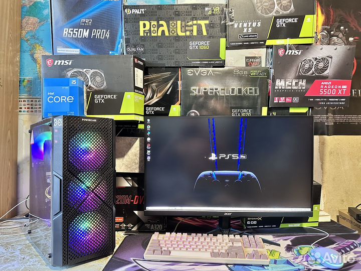 Игровой пк i3-12100F+GTX 1660+16GB