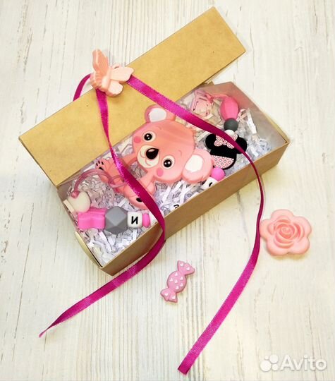 Именной держатель с грызунком