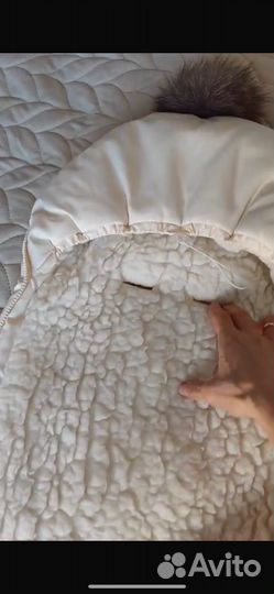 Комплект для новорожденного кокон и комбинезон