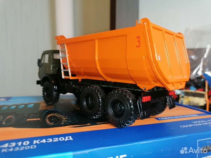 Модель камаз-4310 самосвал U-образный кузов