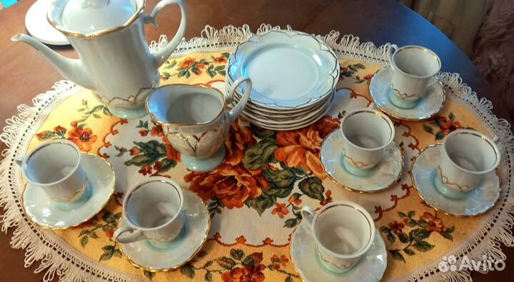 Сервиз кофейный Прокопьевский фарфоровый завод