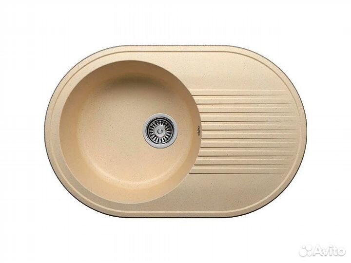 Снят/пр) Мойка Polygran F-16 №27 овал, бежевый