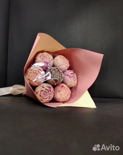Шоколадные Пионы - 7 шт в Букете