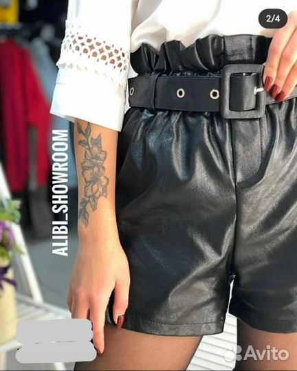 Кожаные шорты (эко кожа)