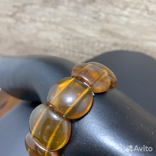 Винтажный Браслет Янтарь Ретро