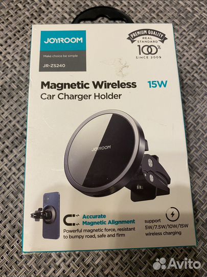 Магнитный держатель для телефона с беспр зарядкой