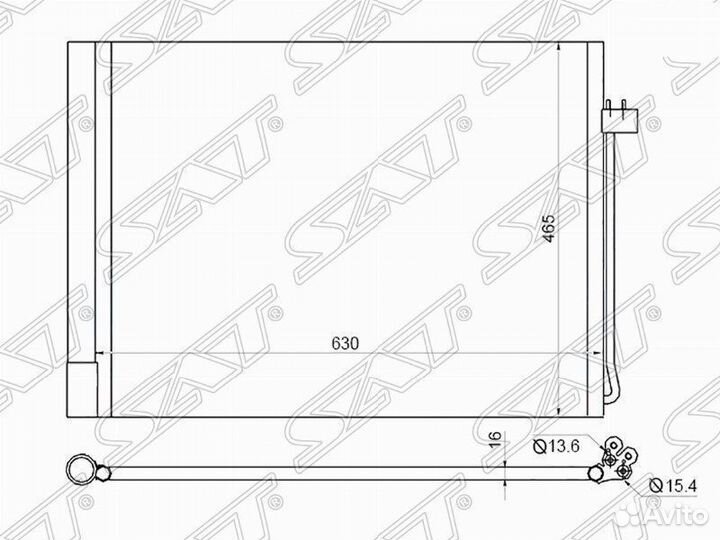 Радиатор кондиционера BMW X5 E70 /X6 E71 07