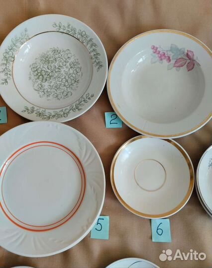 Блюдца,тарелки Хайта,Дулево и др