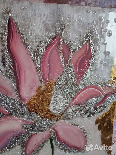 Картина. Диптих. Лотосы