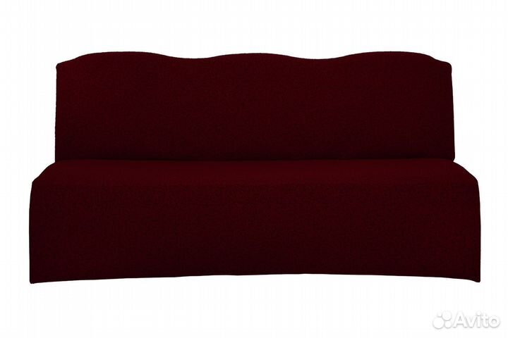 Чехол на диван без подлокотников, цвет Бордовый