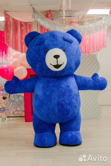 Ростовая кукла синий мишка
