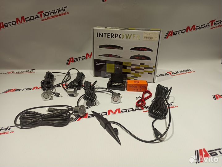 Парктроник Interpower IP-422 (на 4 датчика) Silver