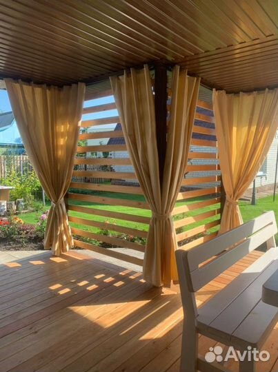 Шторы уличные пошив изготовление