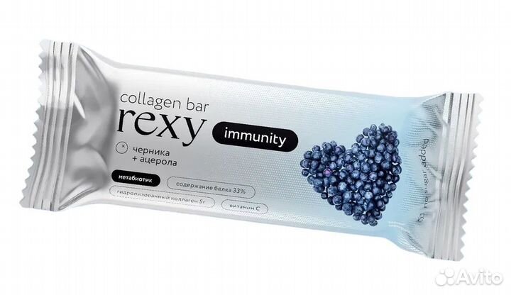 Коллагеновый батончик Protein Rex rexy slim, черни