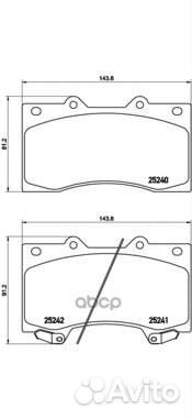Колодки тормозные дисковые nissan: patrol III 10