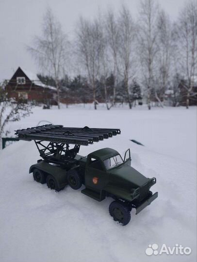 Реактивная установка бм-13. Модель в масштабе 1:35