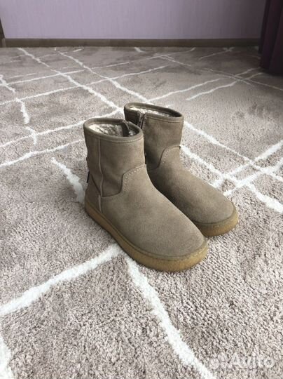Zara нат.замша ботинки 31