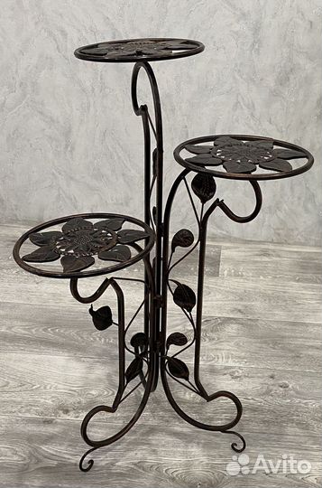 Подставка для цветов напольная металлическая