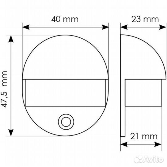 Дверной ограничитель Morelli DS1 SN