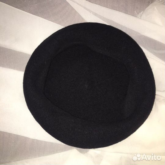Черный берет, винтаж
