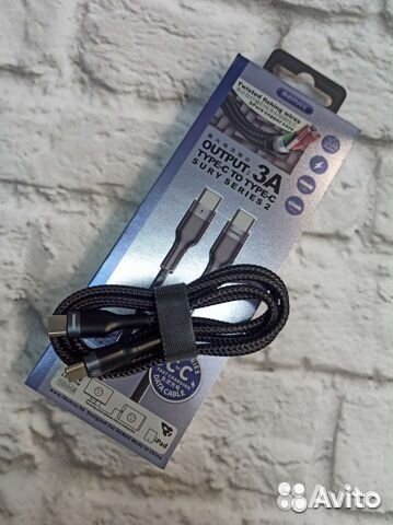 Кабель Type-C на Type-C 3А новый