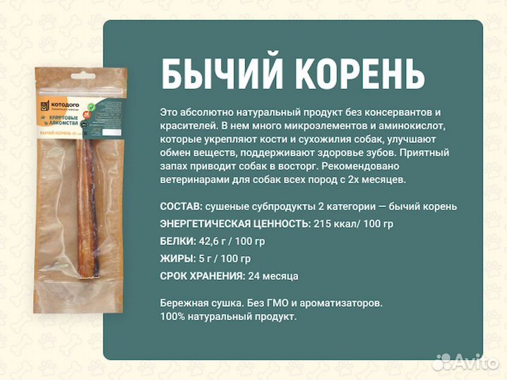 Корм для собаки. Натуральное