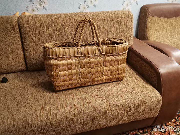 Старинная плетёная сумка 20вв