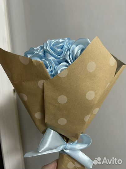 Букет из атласных лент