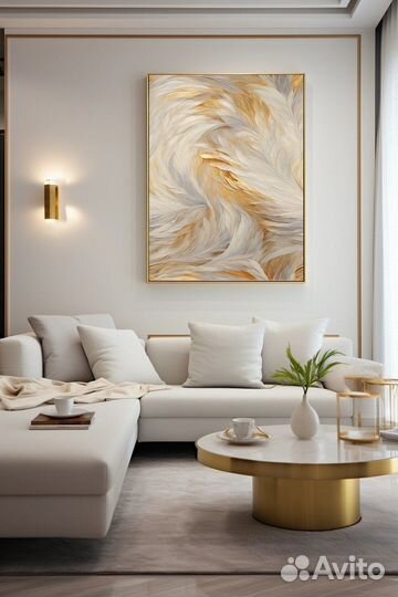 Картина маслом на холсте Нежные цвета абстракции