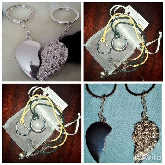 Брелоки,кулоны для пары Валентинки